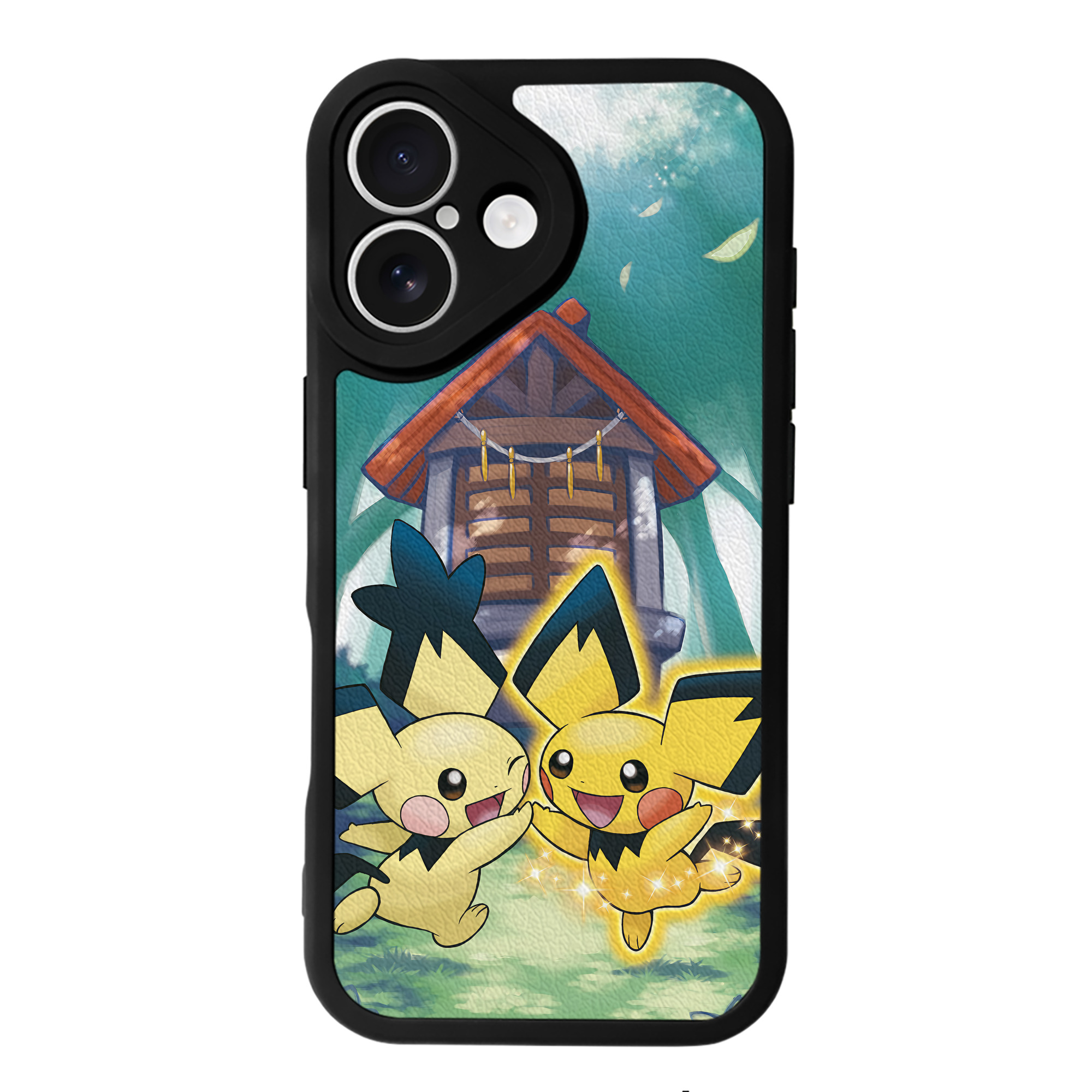 （画像用） ポケットモンスター Pokémon 【iPhone 16シリーズ対応】シリコンスマホケース（レザー調） 材質：シリコン